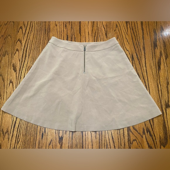 Loft Womens 8 Brown Soft Flare Skirt Lined - Picture 3 of 9